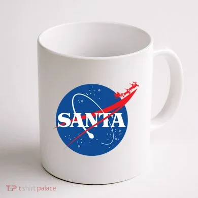 Santa Space Logo Coffee Mug back