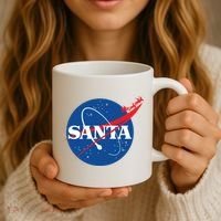 Santa Space Logo Coffee Mug thumb 3