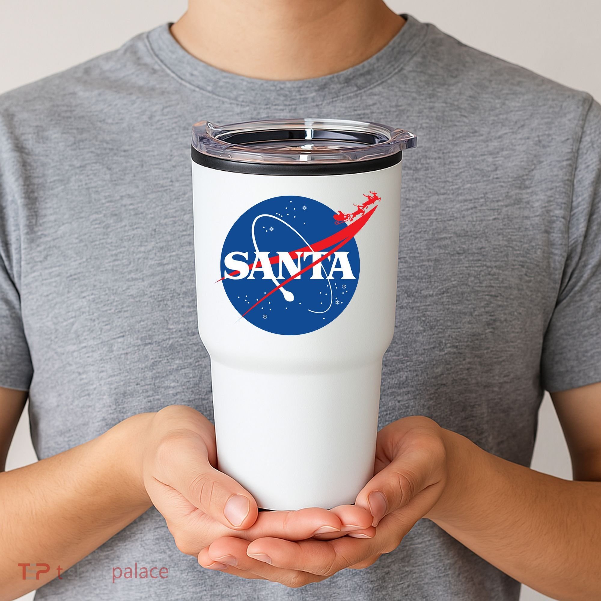 Santa Space Logo Tumbler