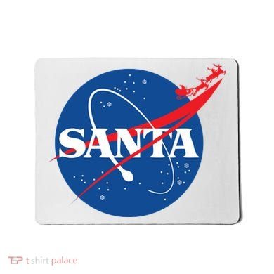 Santa Space Logo Mousepad