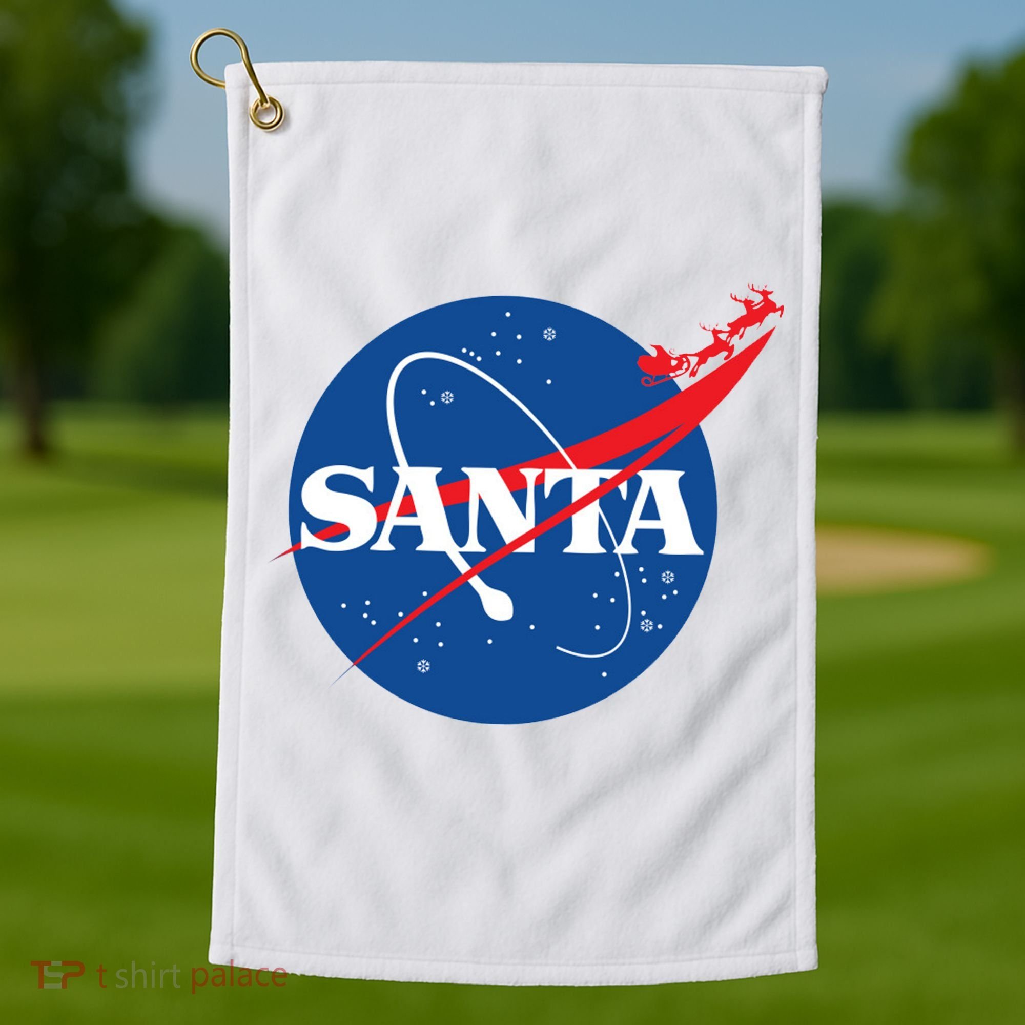 Santa Space Logo Golf Towel