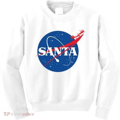 Santa Space Logo Kids Sweatshirt