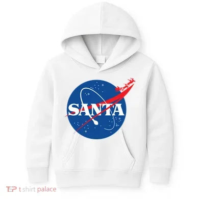 Santa Space Logo Kids Hoodie