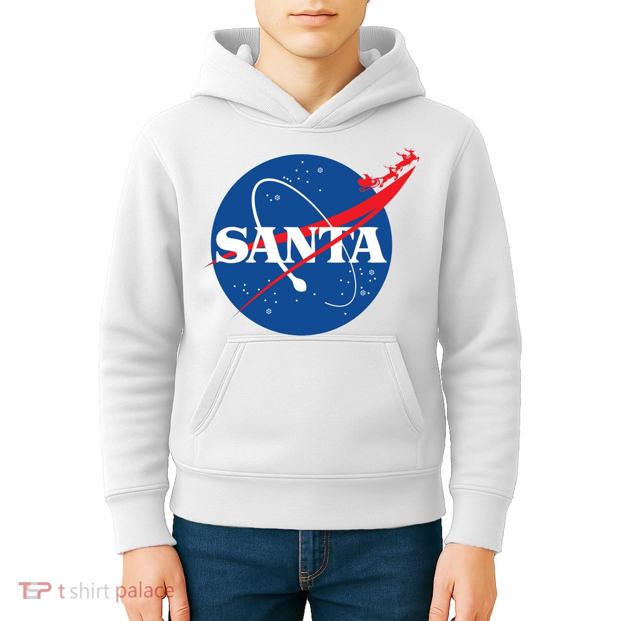 Santa Space Logo Kids Hoodie