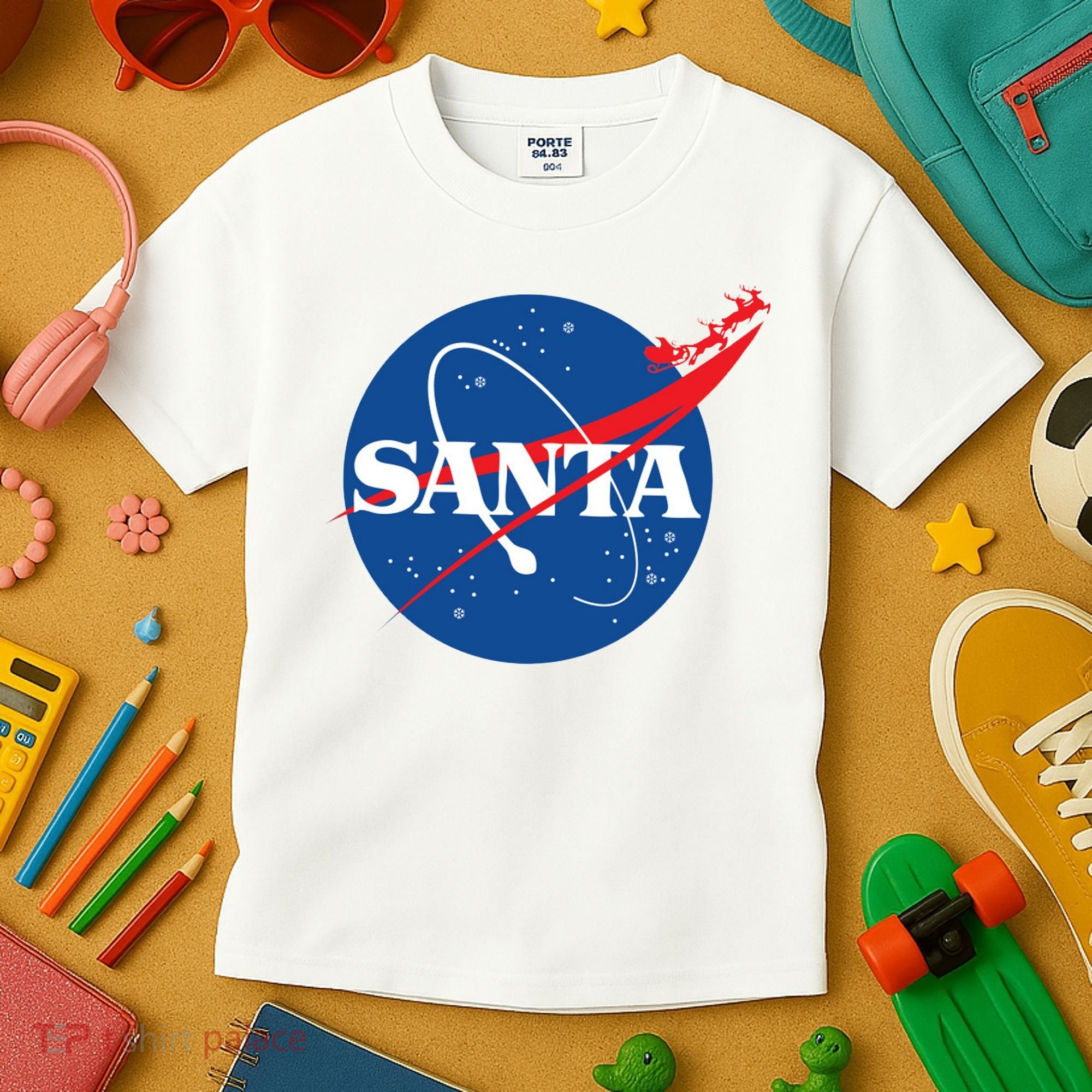 Santa Space Logo Kids T-Shirt