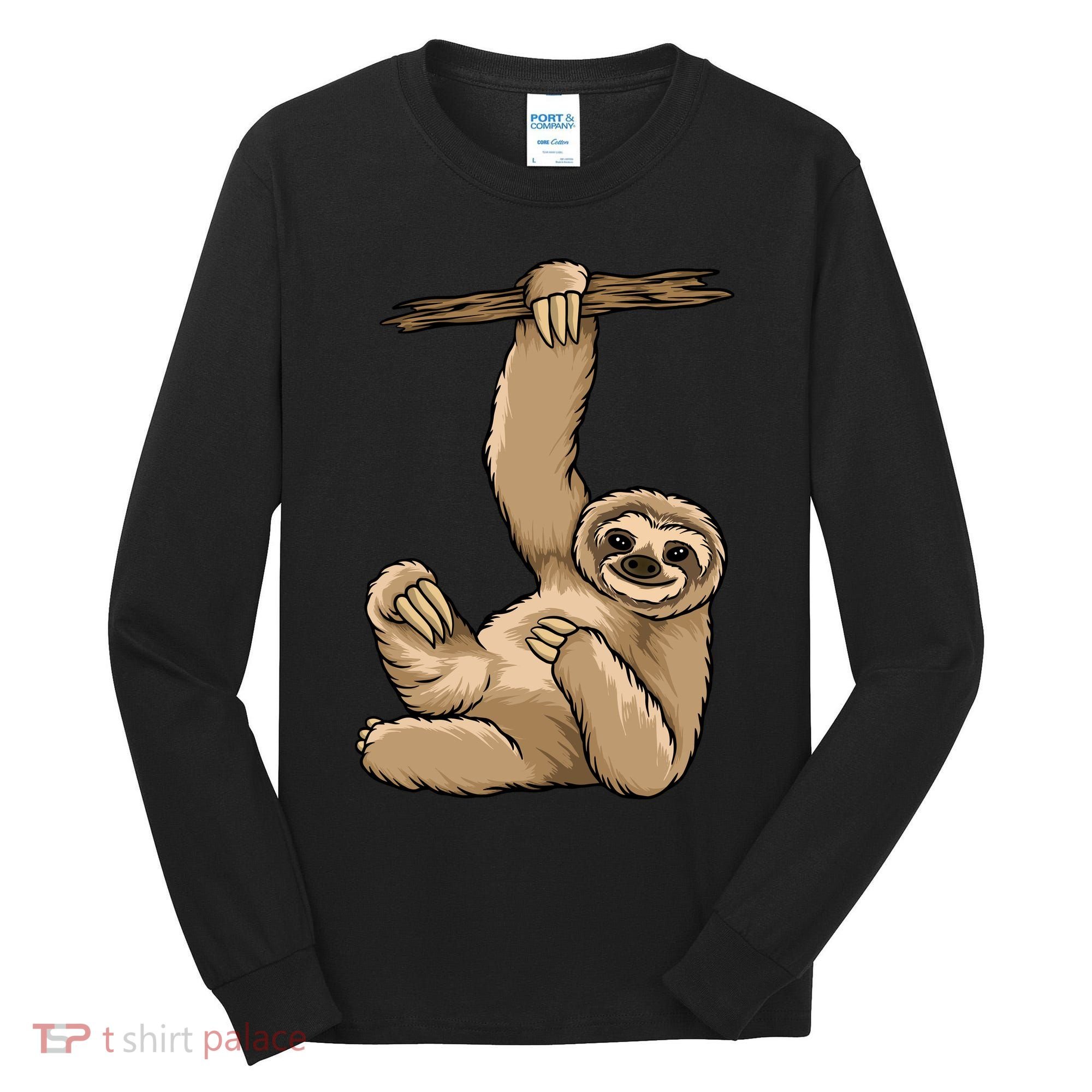 Sloth Tall Long Sleeve Shirt