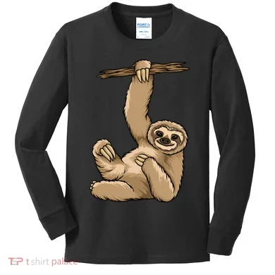 Sloth Kids Long Sleeve Shirt