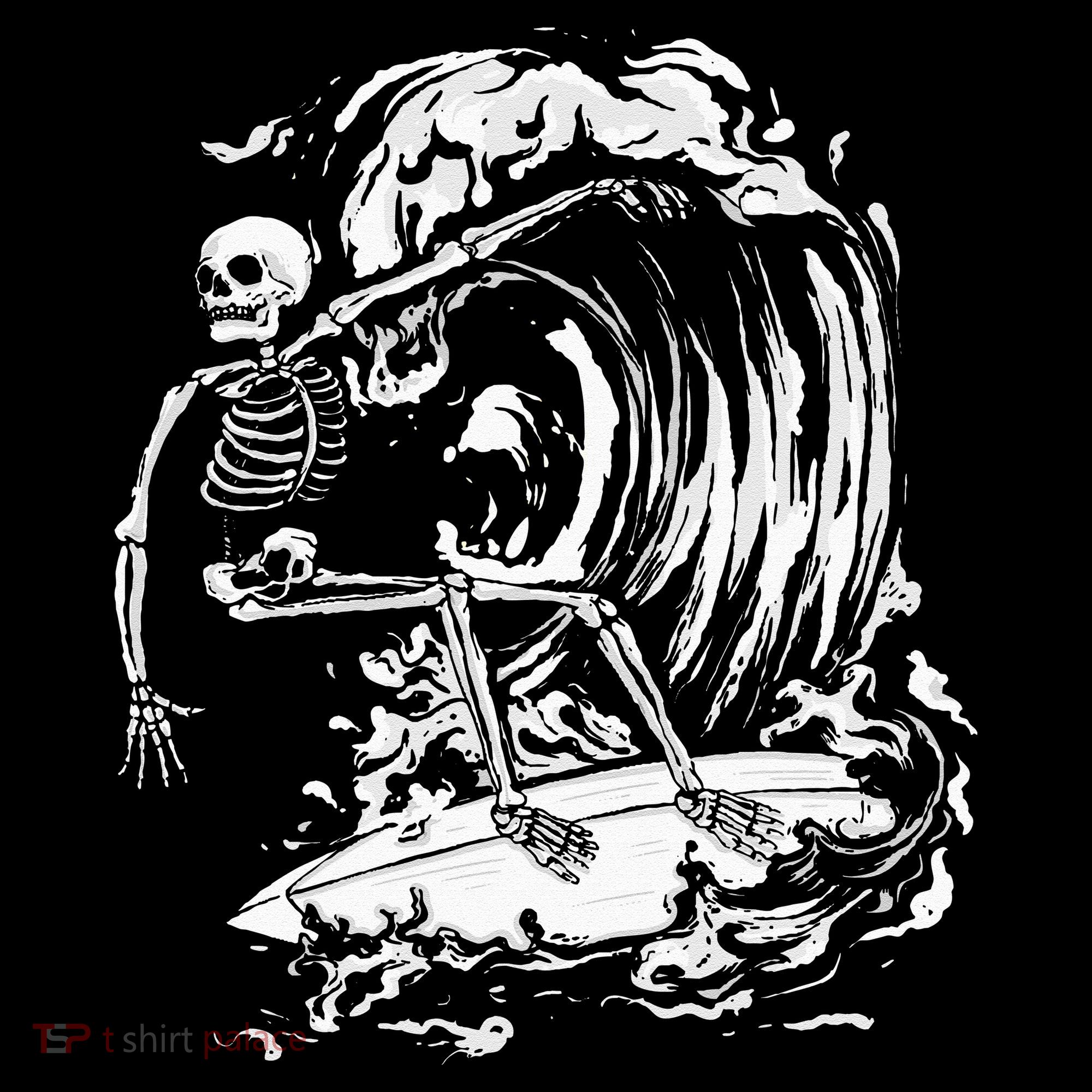 Skeleton Surfing Lazy Halloween Costume Skull Bones Surfer Sweatshirt