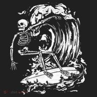 Skeleton Surfing Lazy Halloween Costume Skull Bones Surfer Tumbler thumb 3