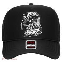 Skeleton Surfing Lazy Halloween Costume Skull Bones Surfer Hat thumb 0