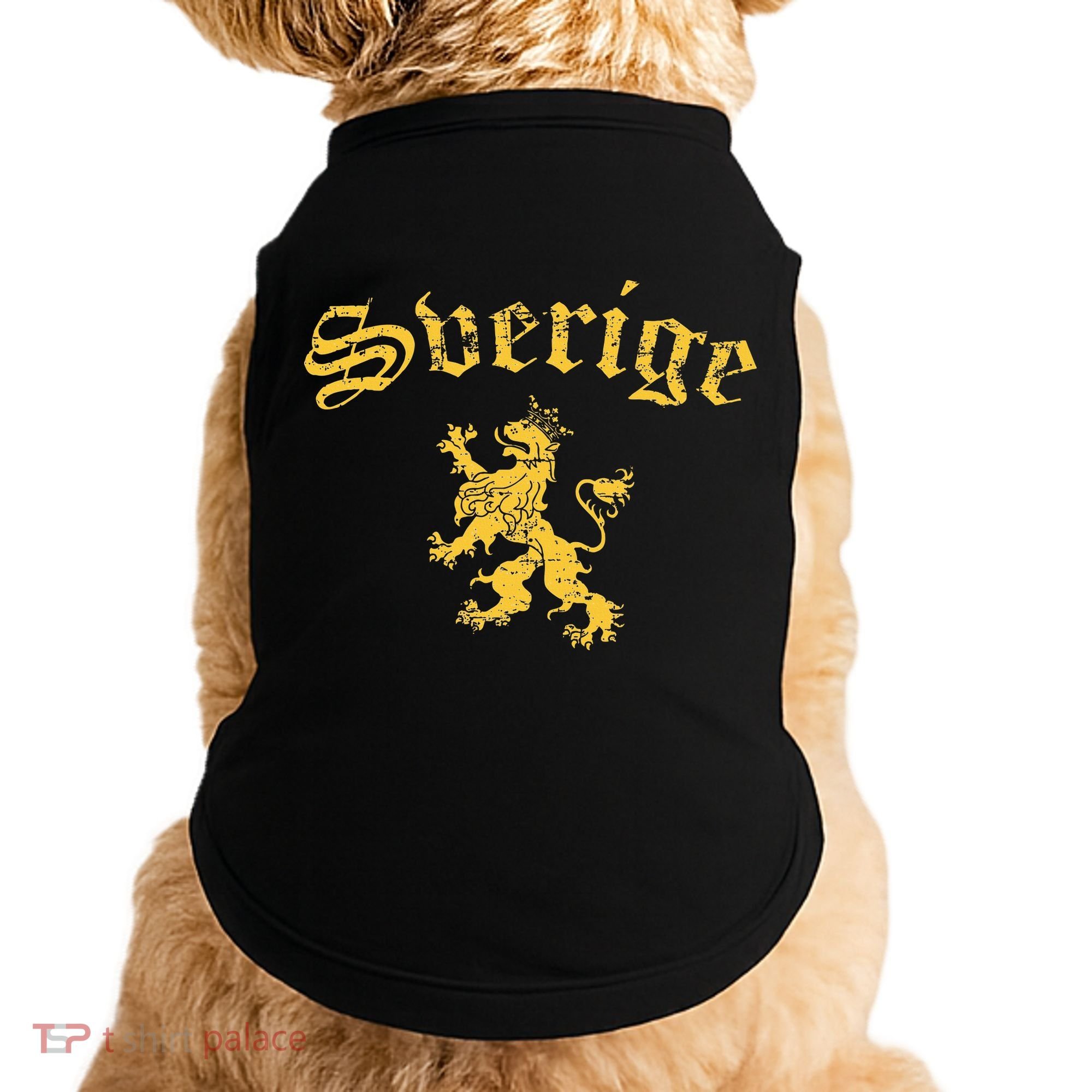 Sverige Sweden Lion Symbol Swedish Pride Doggie Tank