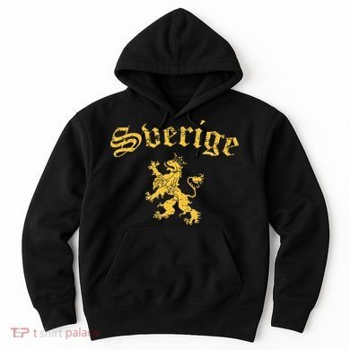 Sverige Sweden Lion Symbol Swedish Pride Hoodie