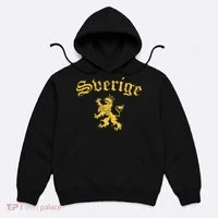 Sverige Sweden Lion Symbol Swedish Pride Hoodie thumb 0