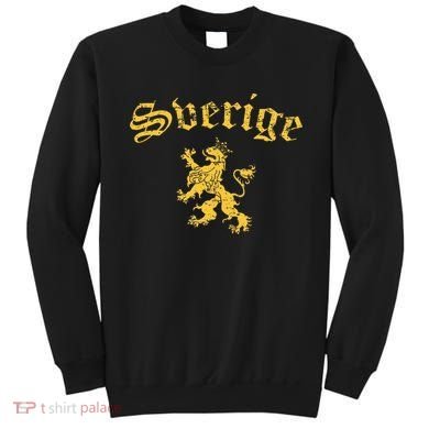 Sverige Sweden Lion Symbol Swedish Pride Sweatshirt