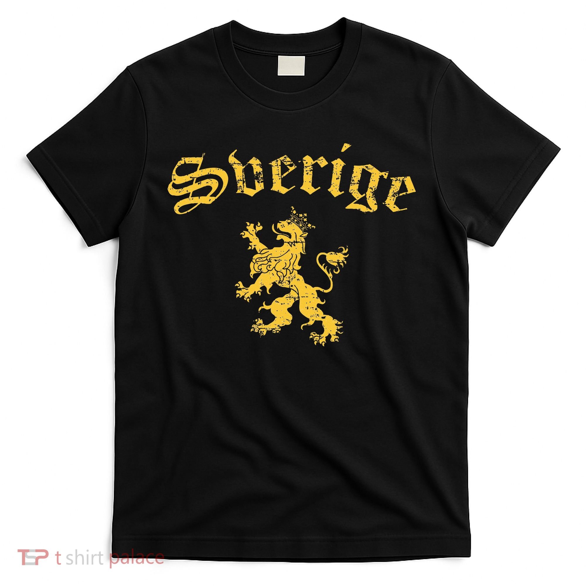 Sverige Sweden Lion Symbol Swedish Pride T-Shirt