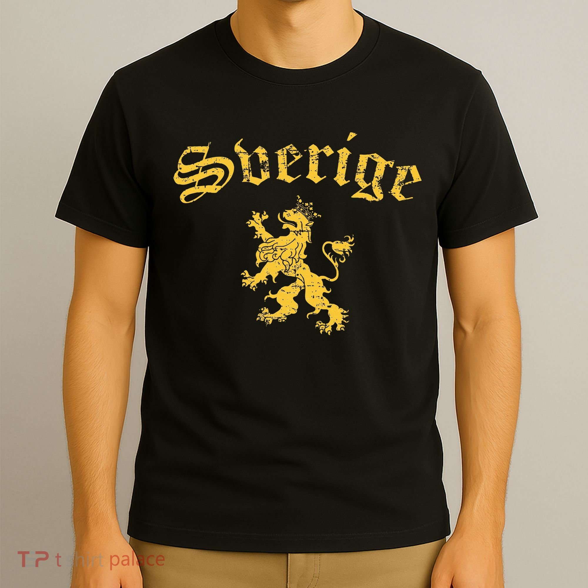 Sverige Sweden Lion Symbol Swedish Pride T-Shirt