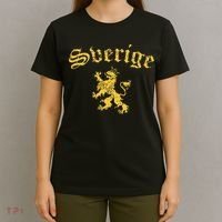 Sverige Sweden Lion Symbol Swedish Pride T-Shirt thumb 4