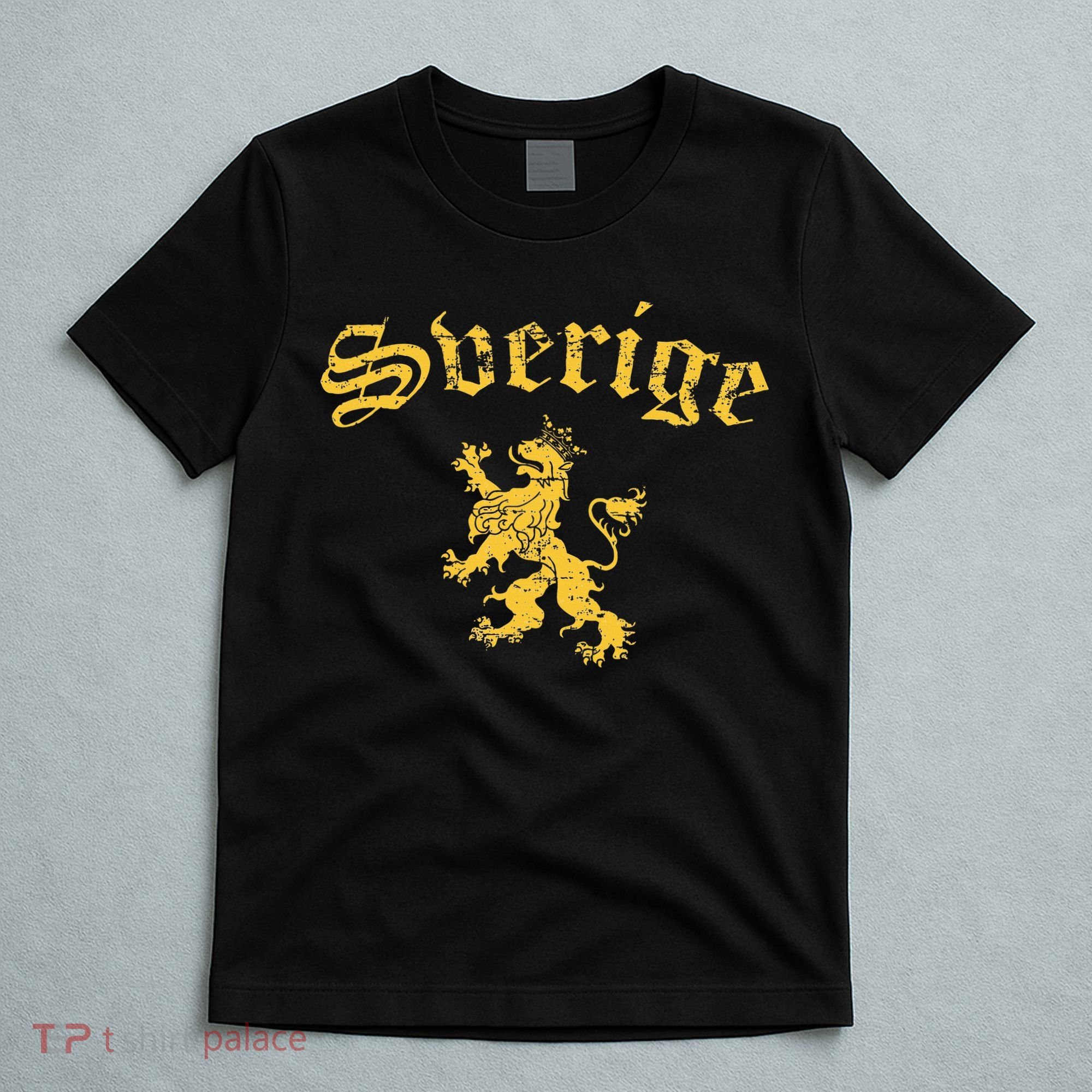 Sverige Sweden Lion Symbol Swedish Pride T-Shirt