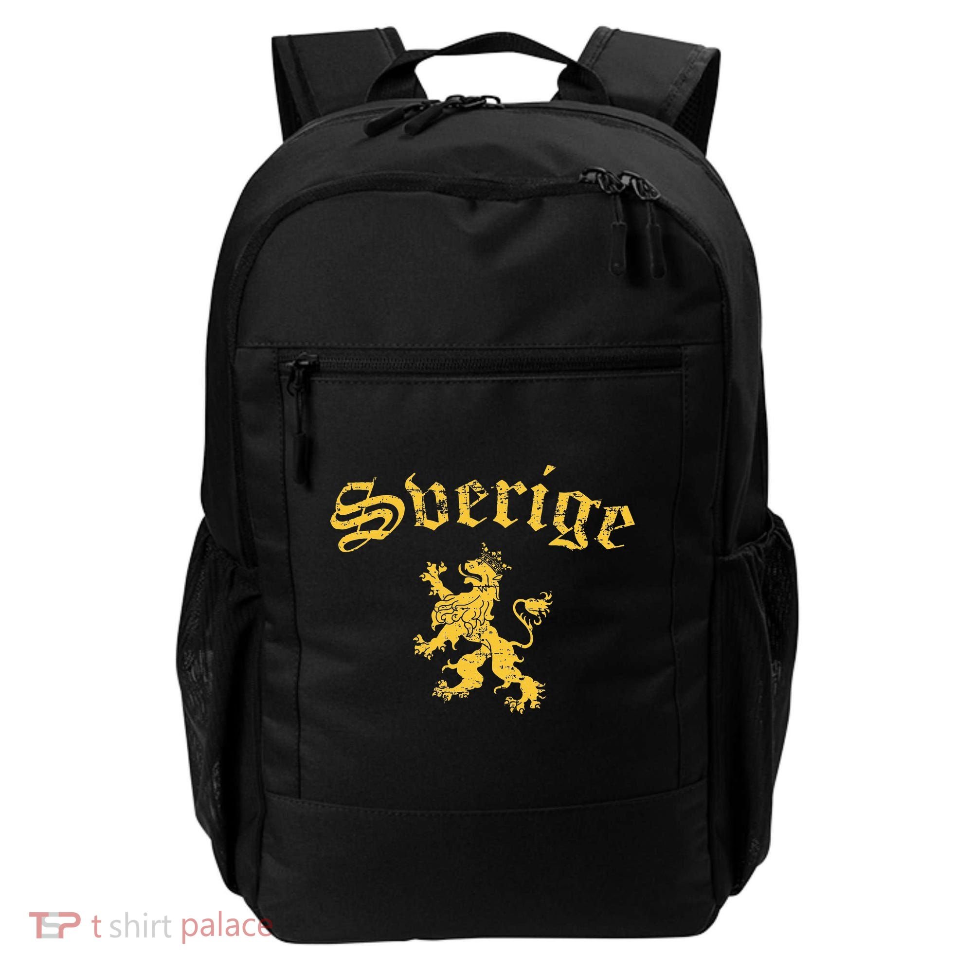 Sverige Sweden Lion Symbol Swedish Pride Backpack