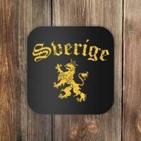 Sverige Sweden Lion Symbol Swedish Pride Coaster thumb 0