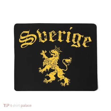 Sverige Sweden Lion Symbol Swedish Pride Mousepad