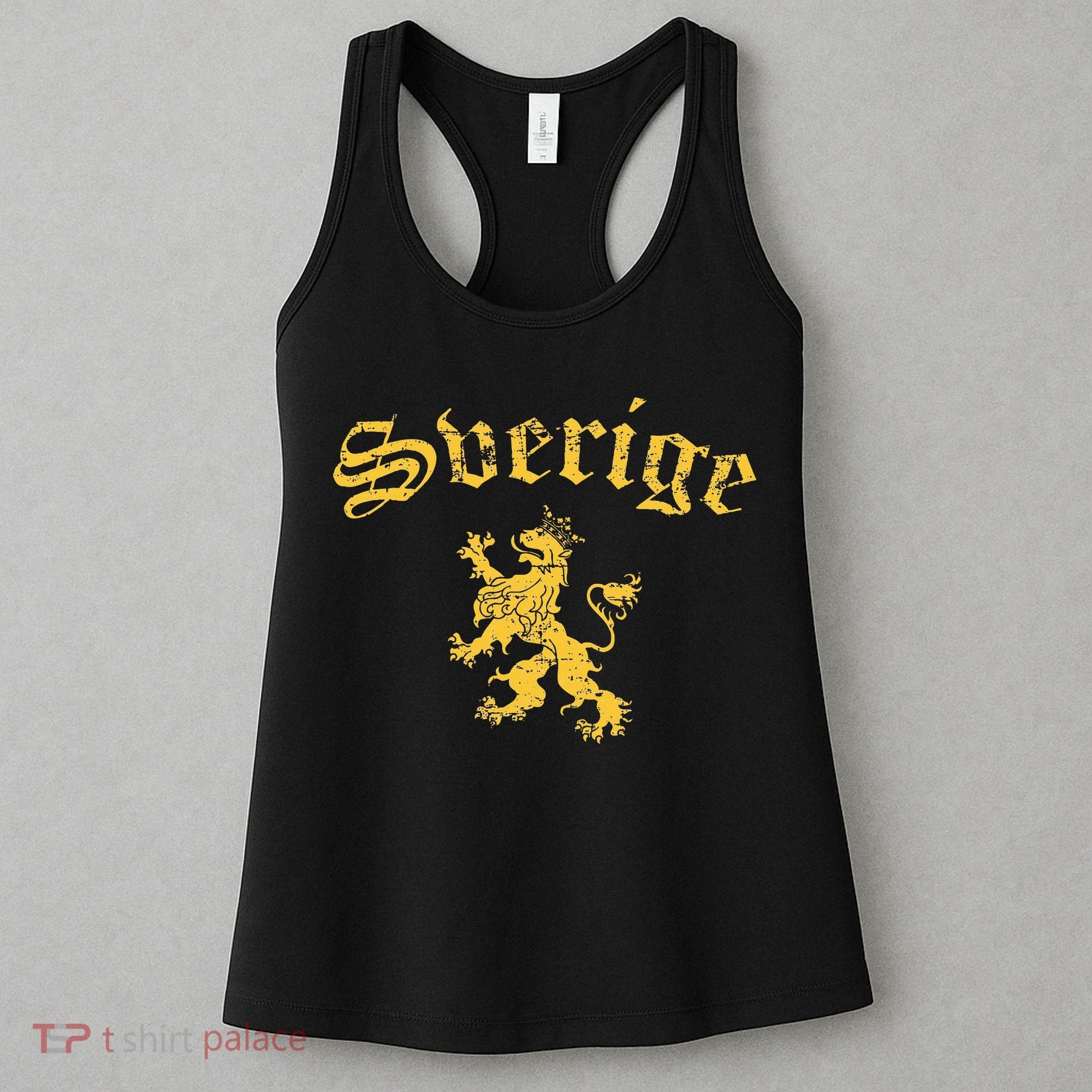 Sverige Sweden Lion Symbol Swedish Pride Women's Tank Top