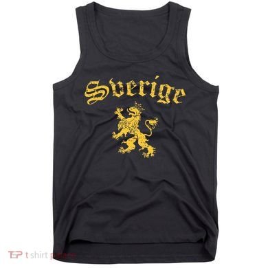 Sverige Sweden Lion Symbol Swedish Pride Tank Top