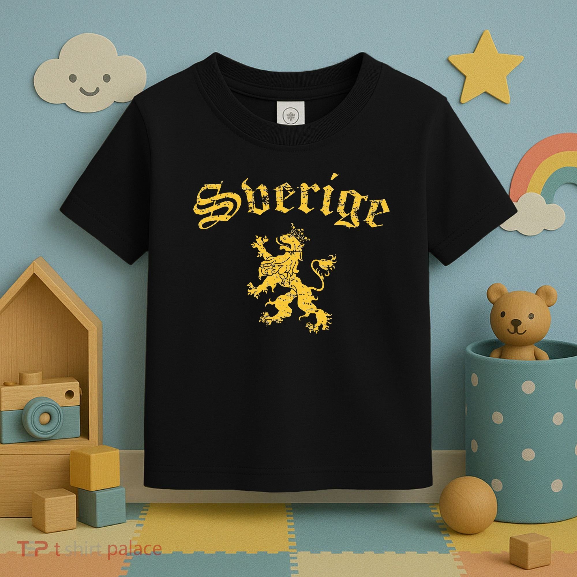 Sverige Sweden Lion Symbol Swedish Pride Toddler T-Shirt