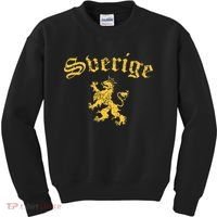 Sverige Sweden Lion Symbol Swedish Pride Kids Sweatshirt thumb 0