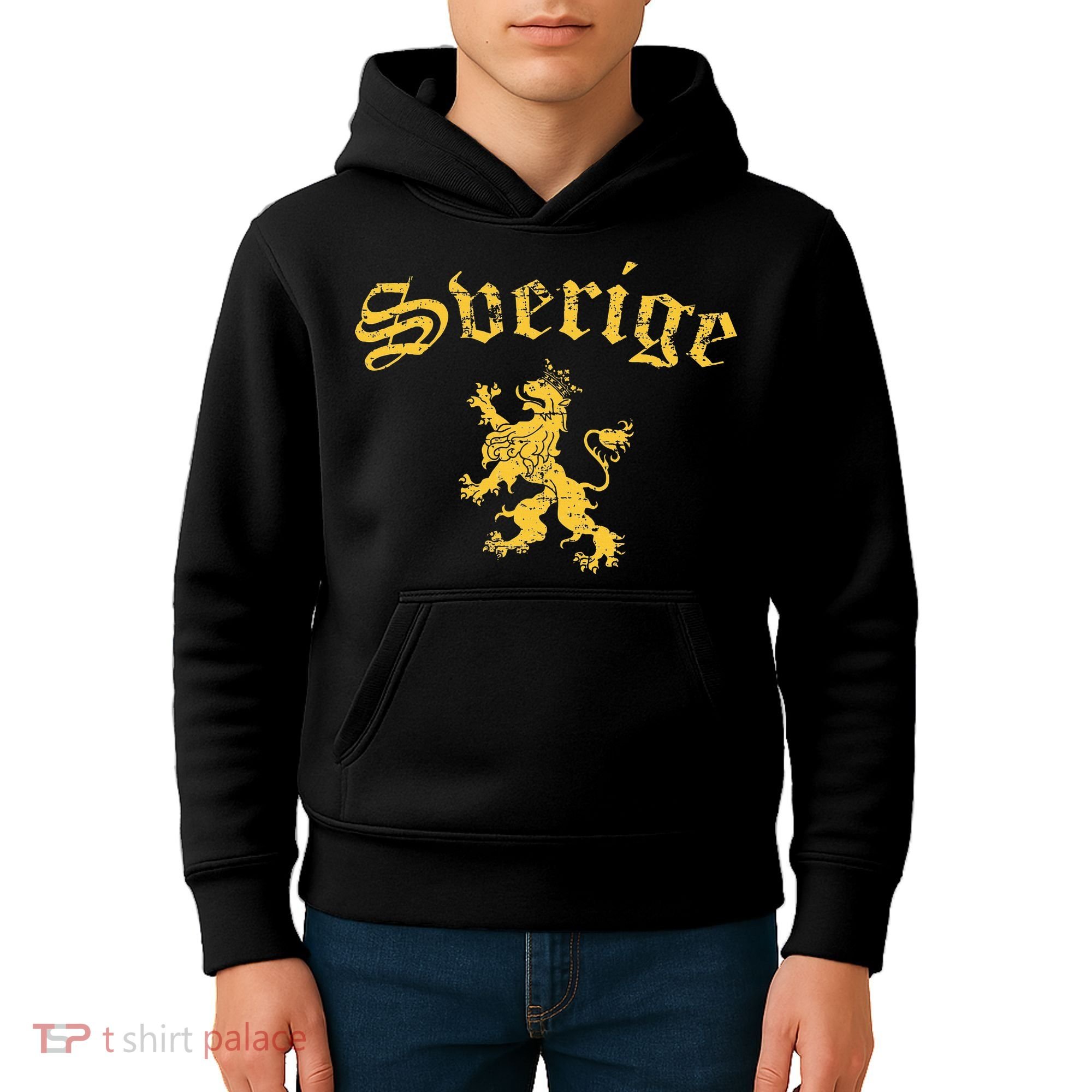 Sverige Sweden Lion Symbol Swedish Pride Kids Hoodie