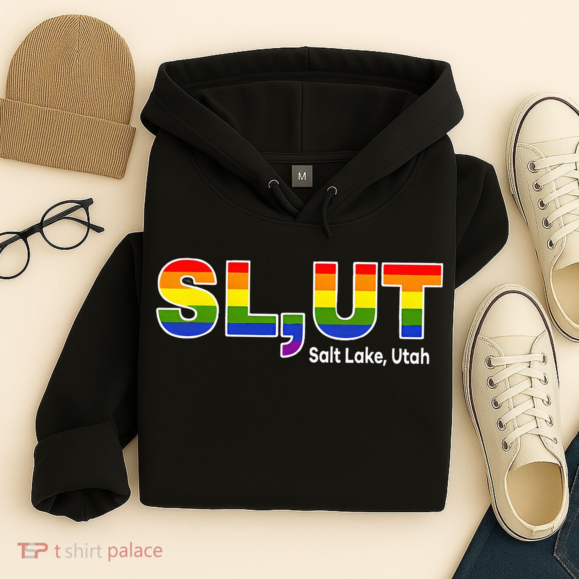 SlUt Salt Lake Utah Lgbtq Pride Funny Sarcasm Saying Hoodie