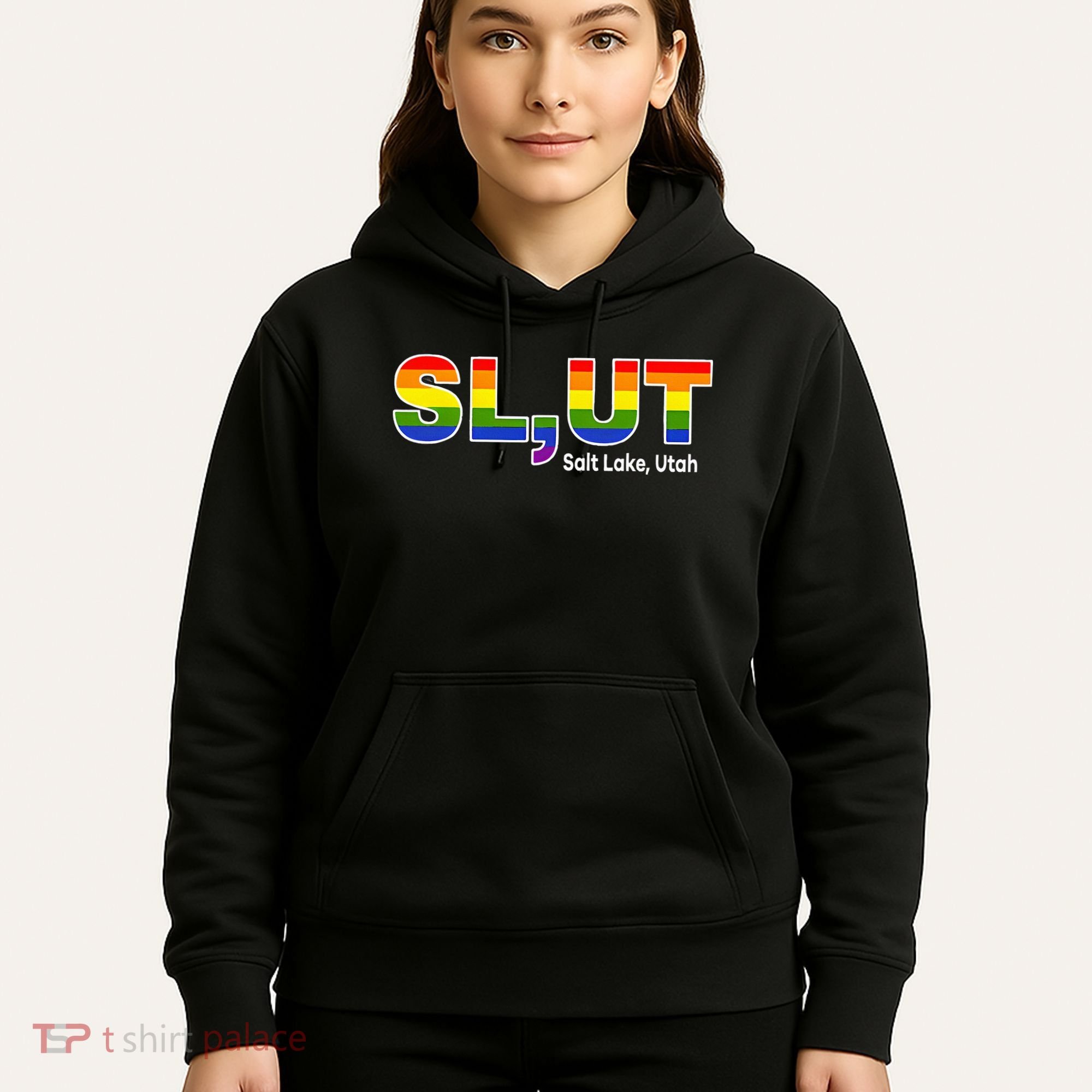 SlUt Salt Lake Utah Lgbtq Pride Funny Sarcasm Saying Hoodie