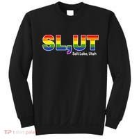SlUt Salt Lake Utah Lgbtq Pride Funny Sarcasm Saying Sweatshirt thumb 0