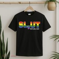 SlUt Salt Lake Utah Lgbtq Pride Funny Sarcasm Saying T-Shirt thumb 2