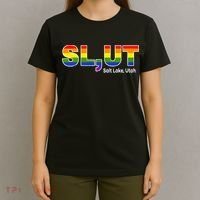 SlUt Salt Lake Utah Lgbtq Pride Funny Sarcasm Saying T-Shirt thumb 4