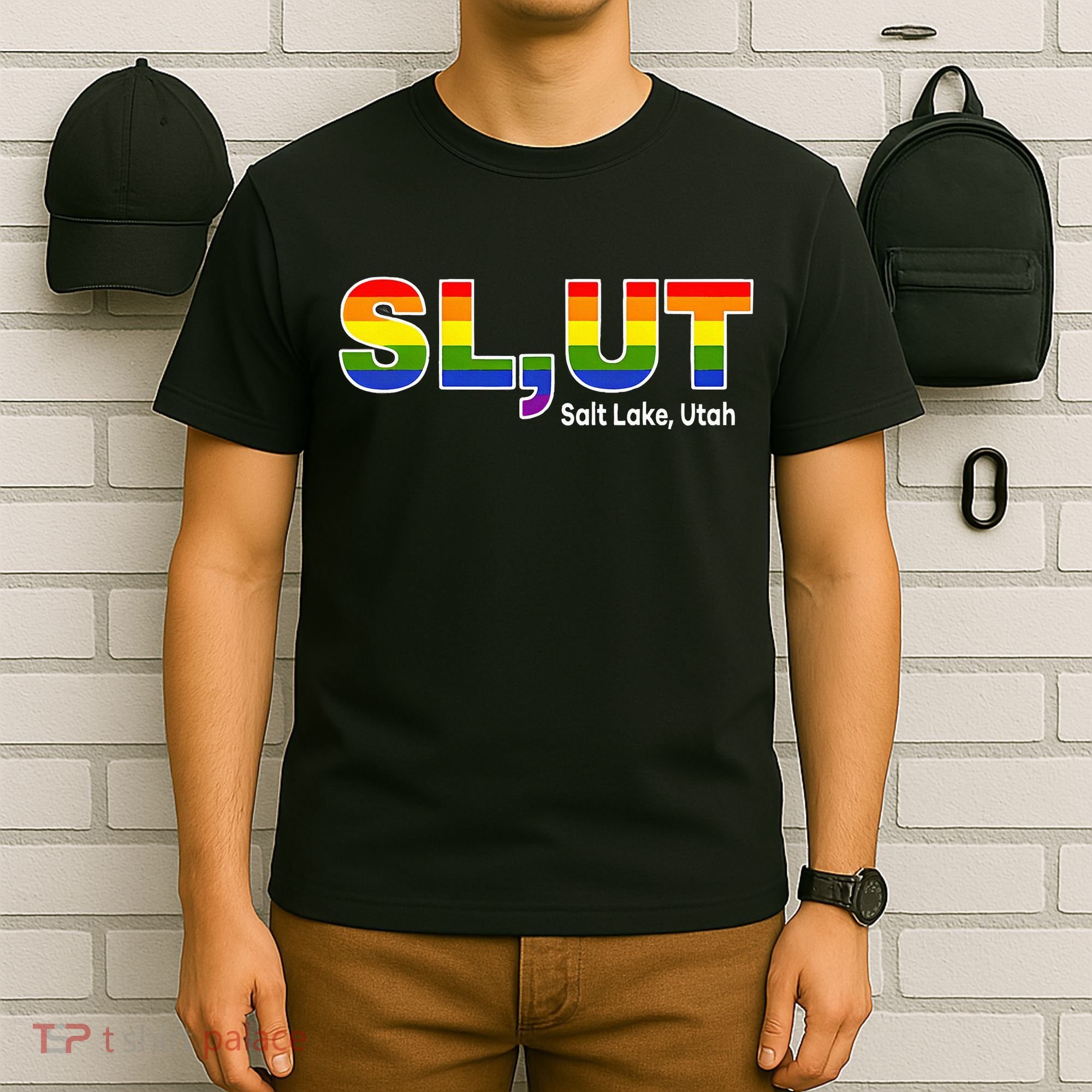 SlUt Salt Lake Utah Lgbtq Pride Funny Sarcasm Saying T-Shirt