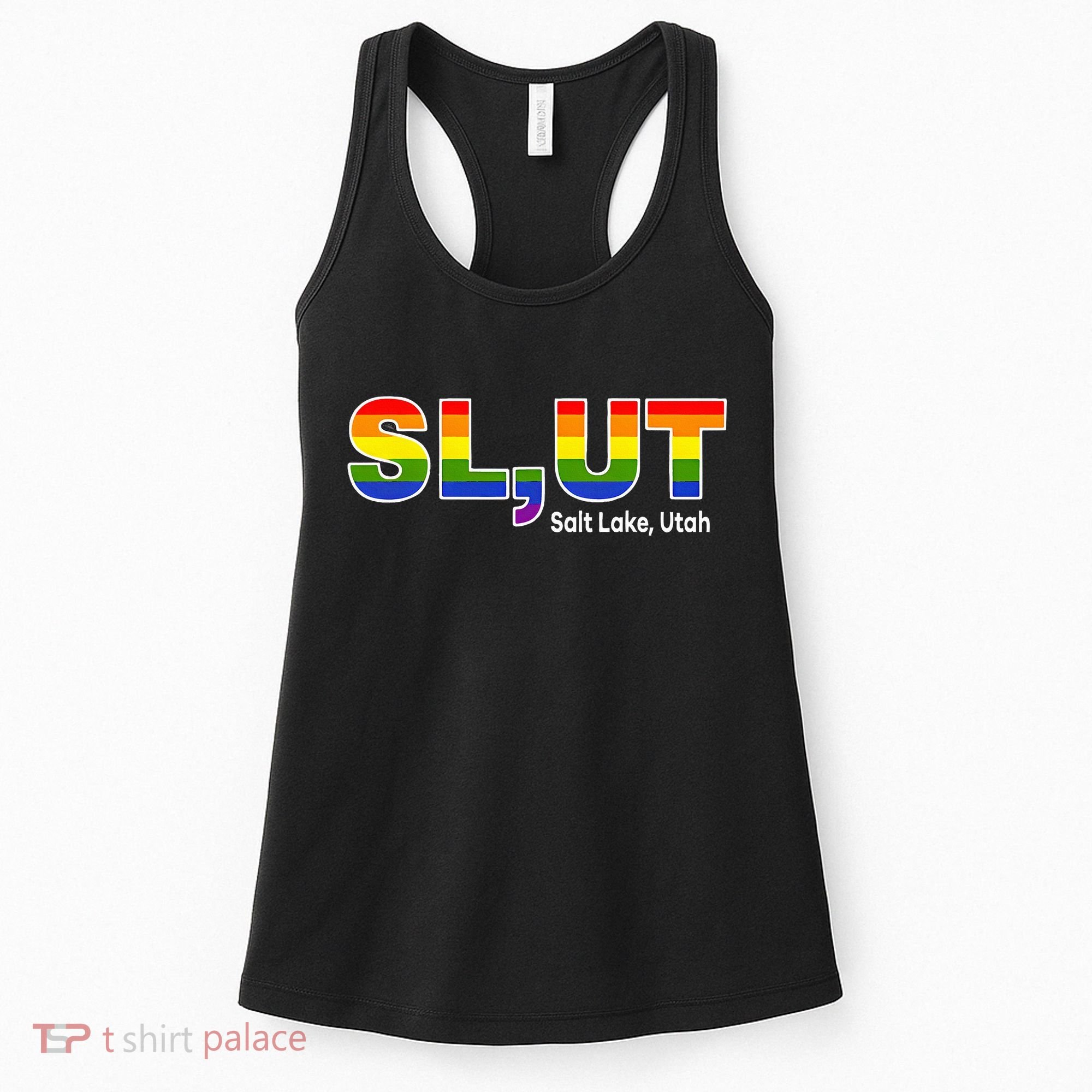SlUt Salt Lake Utah Lgbtq Pride Funny Sarcasm Saying Women's Tank Top