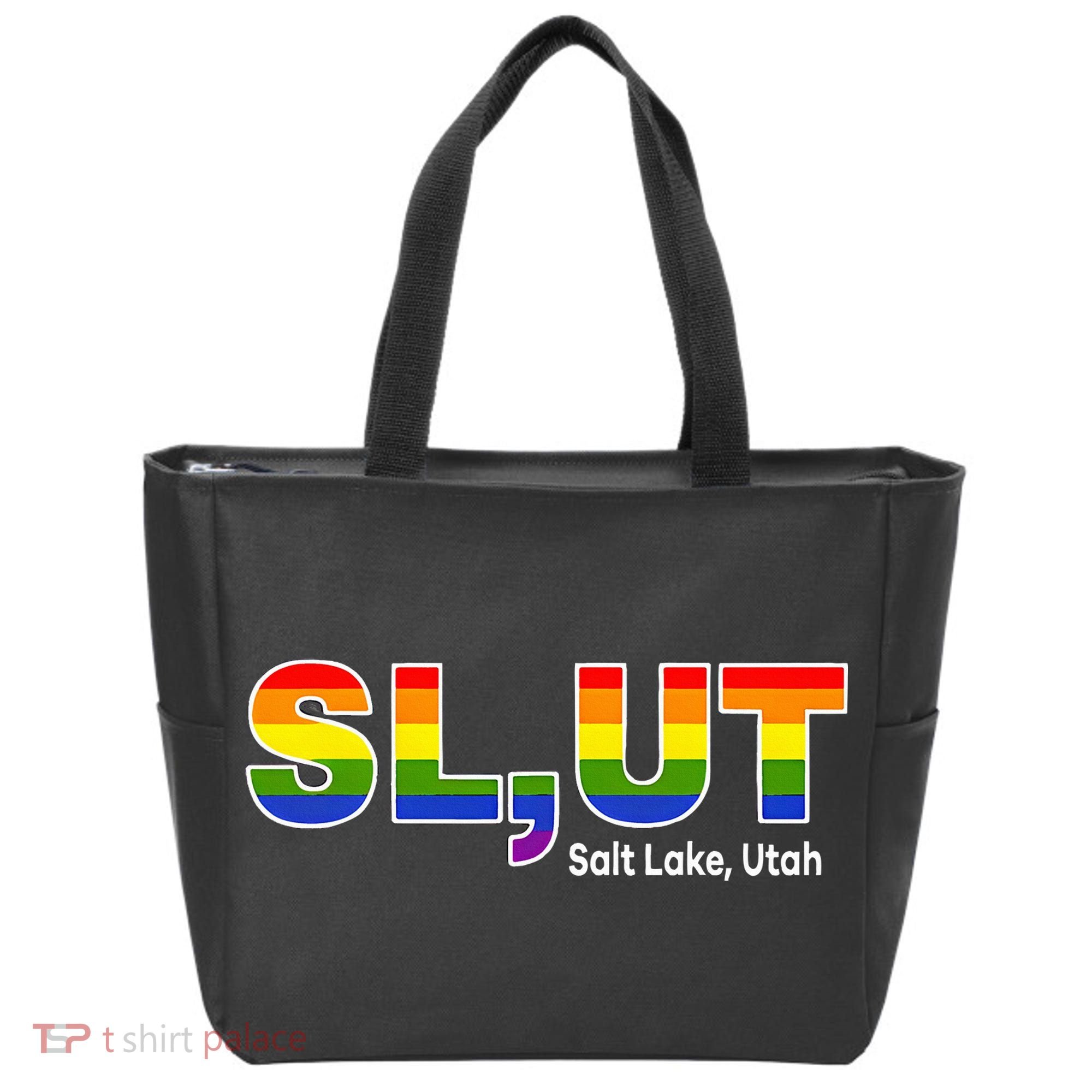SlUt Salt Lake Utah Lgbtq Pride Funny Sarcasm Saying Tote Bag