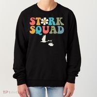 Stork Squad Labor & Delivery Nurse L&D Mother Baby Women's Sweatshirt thumb 0
