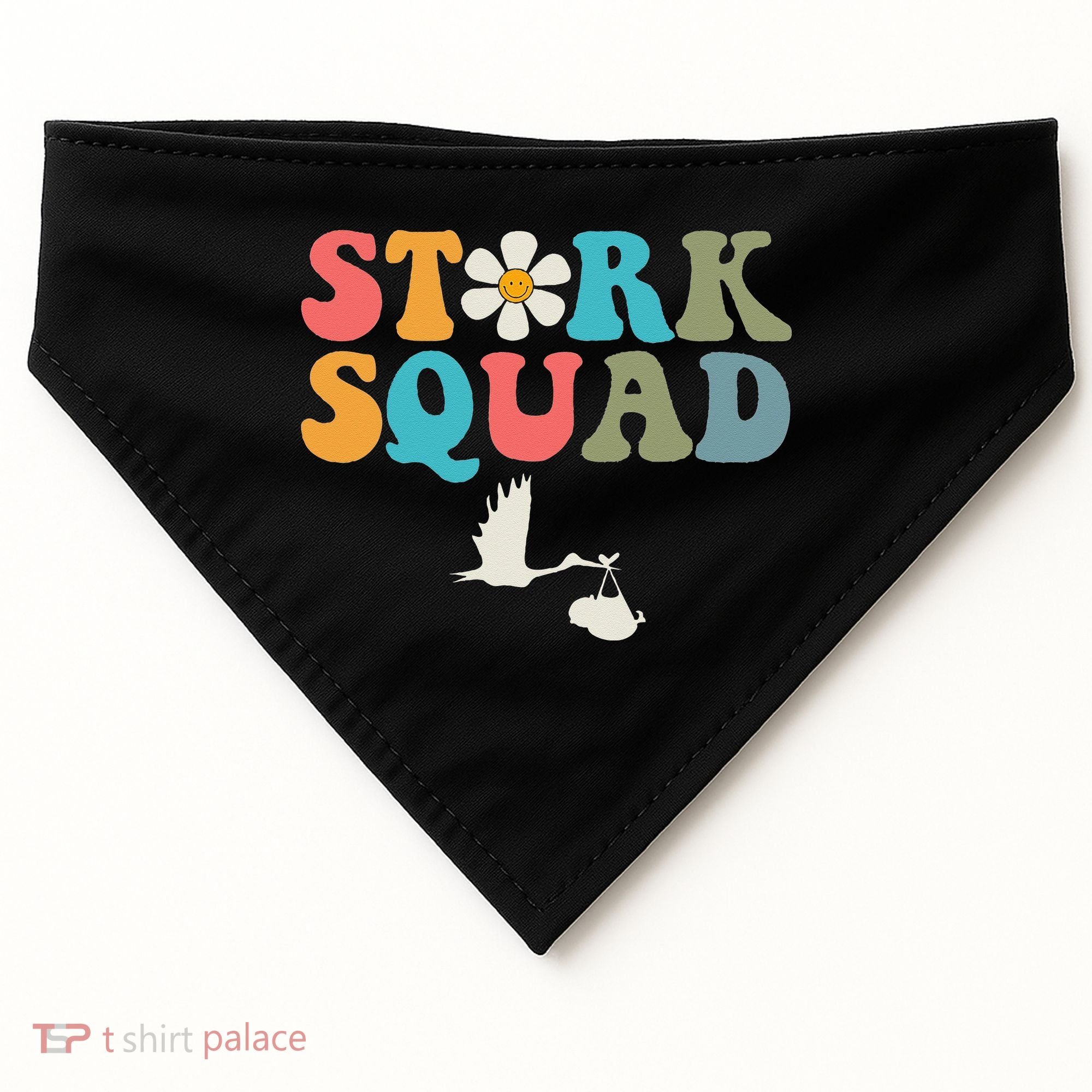 Stork Squad Labor & Delivery Nurse L&D Mother Baby USA-Made Doggie Bandana