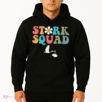 Stork Squad Labor & Delivery Nurse L&D Mother Baby Hoodie thumb 2