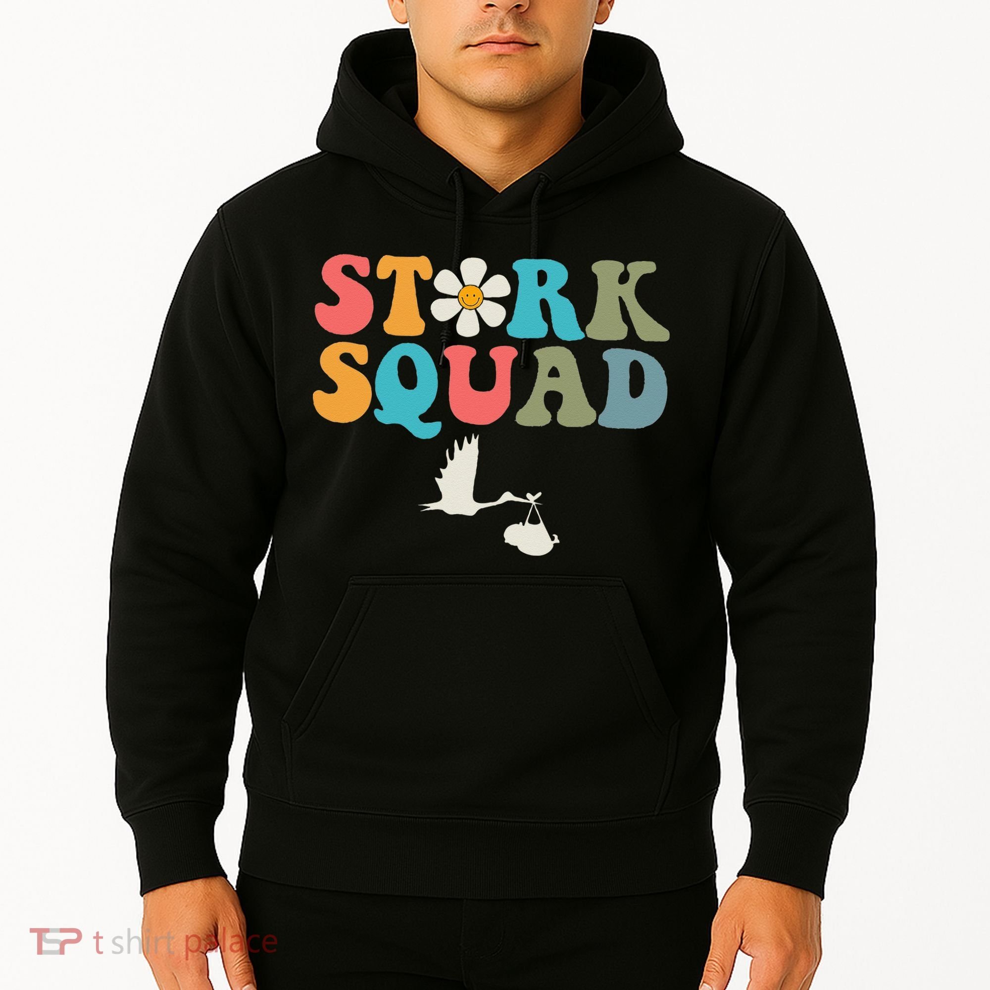 Stork Squad Labor & Delivery Nurse L&D Mother Baby Hoodie