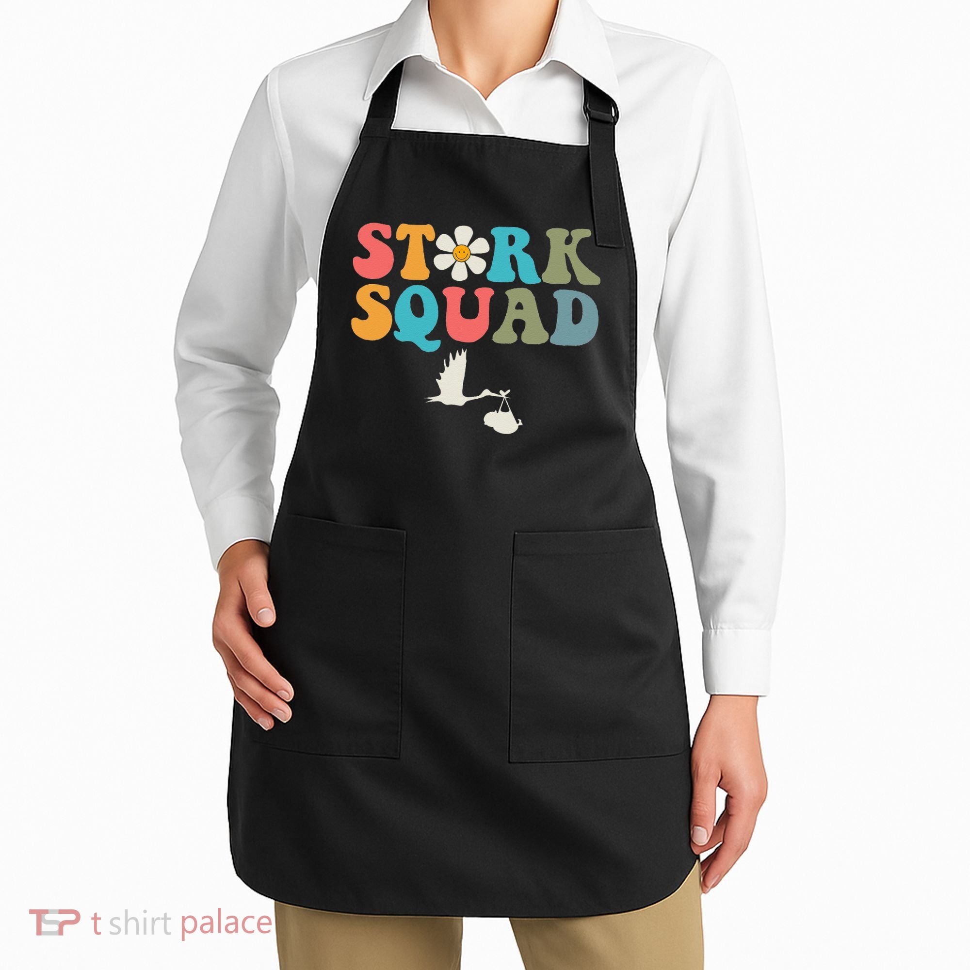 Stork Squad Labor & Delivery Nurse L&D Mother Baby Apron