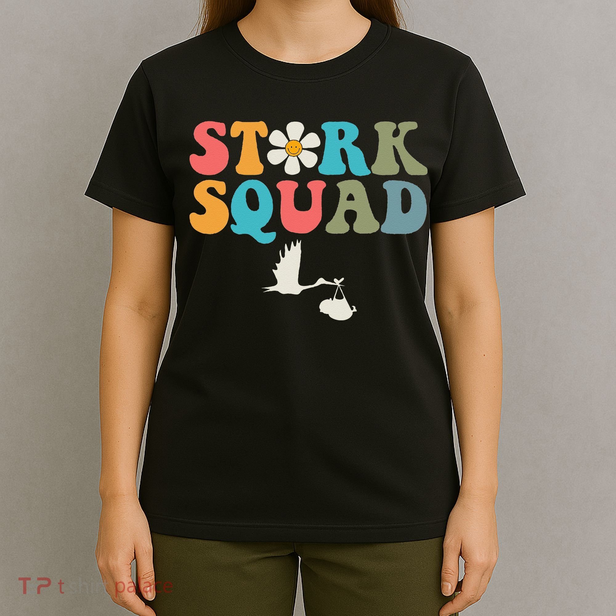 Stork Squad Labor & Delivery Nurse L&D Mother Baby T-Shirt
