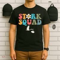 Stork Squad Labor & Delivery Nurse L&D Mother Baby T-Shirt thumb 6