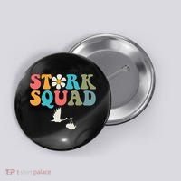 Stork Squad Labor & Delivery Nurse L&D Mother Baby Button thumb 0
