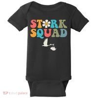 Stork Squad Labor & Delivery Nurse L&D Mother Baby Baby Bodysuit thumb 0