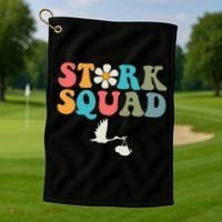 Stork Squad Labor & Delivery Nurse L&D Mother Baby Golf Towel thumb 1