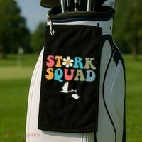 Stork Squad Labor & Delivery Nurse L&D Mother Baby Golf Towel thumb 2