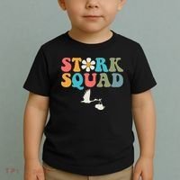 Stork Squad Labor & Delivery Nurse L&D Mother Baby Toddler T-Shirt thumb 2